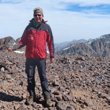Alfred on the summit of Timesguida which is with 4088 meters sea-level the second highest peak of Morocco